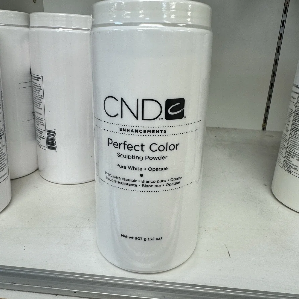 CND Enhancement Acrylic Perfect Color ‎ Sculpting Powder- Pure White - 32 oz -